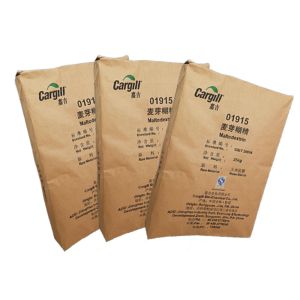 Customized Kraft Multiwall Paper Bags Powder Food Ingredients Used
