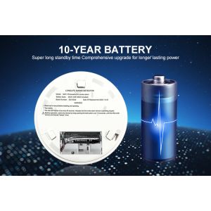 CE Approval Standalone Smoke Detector Alarm 10 Years Battery Operated Fire Smoke