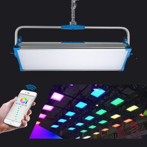 115cm Studio Lighting Kit CRI 95 , DMX 500 LED Video Light Panel Phone App