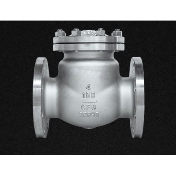 Buy High Pressure Api 6d Class 200 Cf8 Swing 100mm 4" 8" F304 Ss Check Valve at wholesale prices