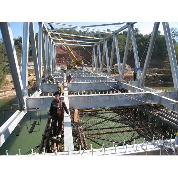 Buy HDG Permanent Prefabricated Metal Steel Truss Bridge at wholesale prices