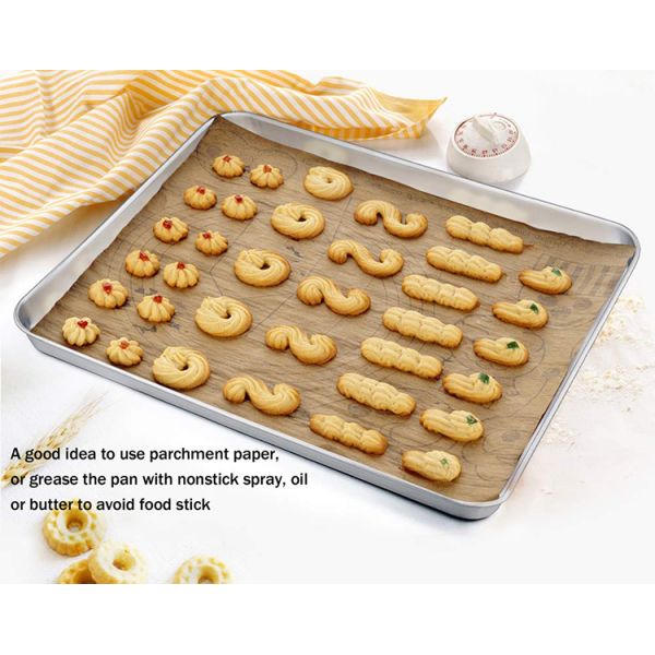 RK Bakeware China Glazed Half Size Aluminum Sheet Pan Bread Baking Tray
