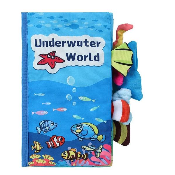 Customized Soft Newborn Tail Story Book Journal Early Educational Print Touch Sensory Memory Cloth for Newborns