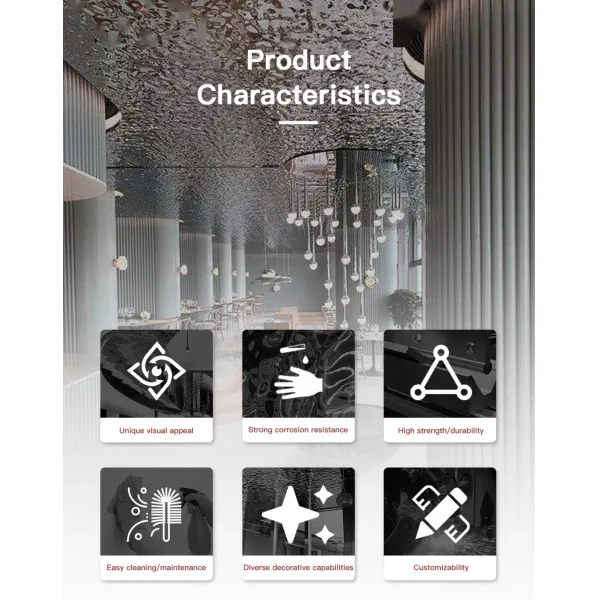 304/316 Water Wave Stamping Mirror Stainless Steel Sheet for Wall and Ceiling Decoration