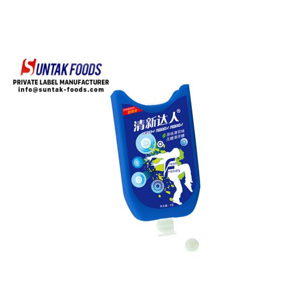 Naturally Color Fresh Breath Mints , White Sugar Free Candy For Diabetics