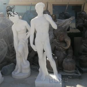 Marble David Statue Garden David King Sculpture Naked Man Body Famous Heroes