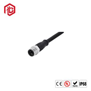 8 Pin Waterproof Molded Plug With Cable M12 Connector