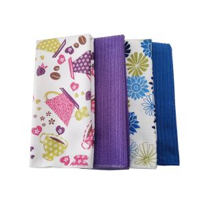 All Polyester Absorbent Dining Cloths Microfiber Tea Towel