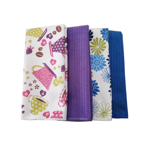 Buy All Polyester Absorbent Dining Cloths  Microfiber Tea Towel at wholesale prices