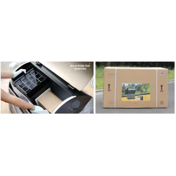 Outdoor Trolley Electric Wood Pellet Grill Smoker Barbecue Grills for Perfect Grilling