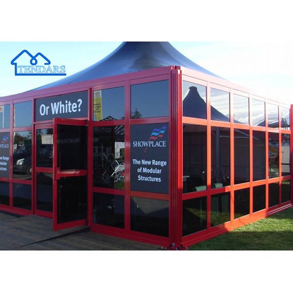 Large Trade Show Custom Outdoor Event Party Marquee Pagoda Tents With Glass Wall For Sale