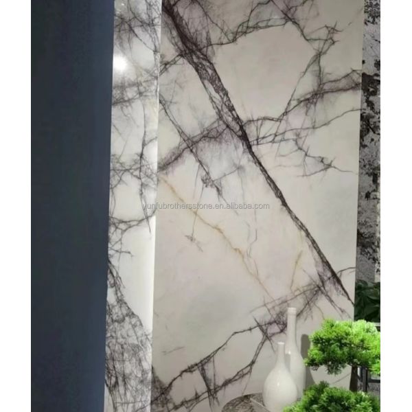 Polished Fragrant Snow Plum Stone Marble Bathtub Cut-to-Size for Living Room Hotel