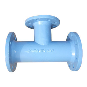 Buy Ductile Iron Pipe Tee, All Flanged Ends at wholesale prices
