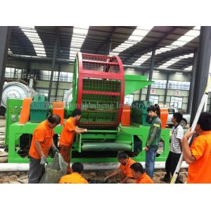 Waste Tire Recycling Machine Whole Rubber Powder Making Line Tire Crusher Rubber