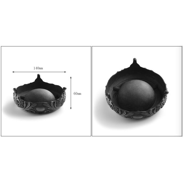 Customized 60mm Height Metal Pocket Ashtray Censer Design