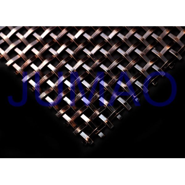 Buy Antique Black 1/2" Decorative Metal Mesh Panels Bright Surface With Clear View at wholesale prices