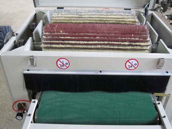 1220mm 4ft width grooved curved flat surface wooden panel finishing brush sanding polishing machinery YSG2B1300