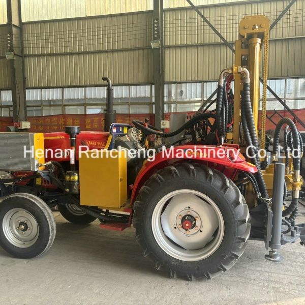 Buy 200/260m 254mm Tractor Mounted Four Wheels Big Power Water Well Drilling Rig at wholesale prices
