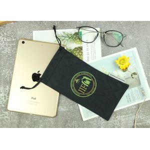 China Thick Microfiber Sunglass Bag Convenient Smooth Elastic Surface Easy Cleaning on sale