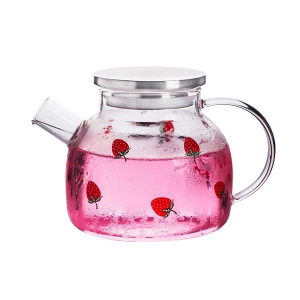 Buy Capacity 1000ml 1600ml Borosilicate Heat Resistant Glass Teapot at wholesale prices