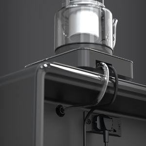 Smart Bedside Table with 65L Refrigerator and Wireless Charging Tempered Glass