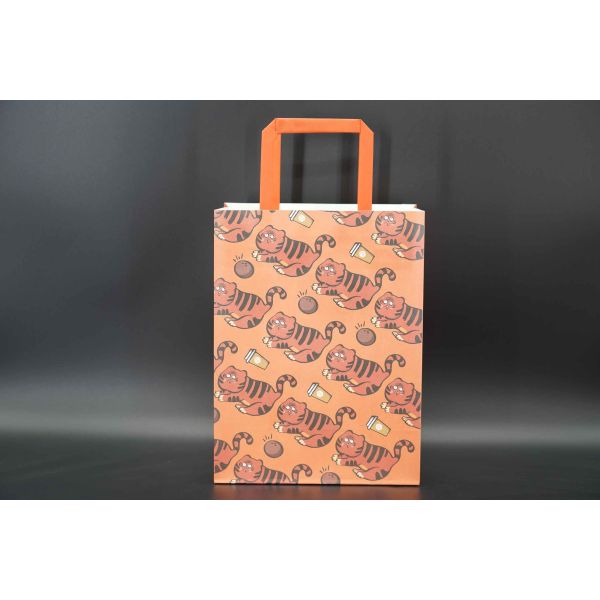 Buy Packaging Kraft Paper Carrier Bags Printing Custom Restaurant Paper Bags at wholesale prices