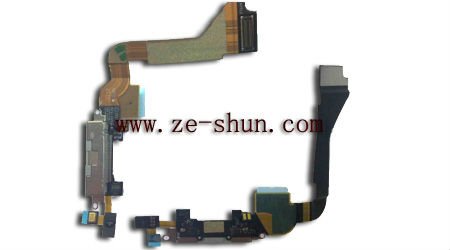 Iphone 4G Cell Phone Flex Cable Plun In White