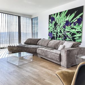 Fabric Leather Corner Sofa Recliner Chesterfield 0.61m Luxury Living Room