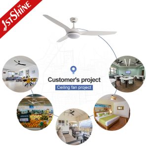 52 Inches Smart App Control Wifi Ceiling Fan With Light And Remote Control For