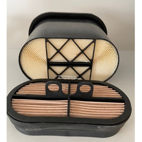 Construction machinery excavator honeycomb air filter P608533 P600975 for engine