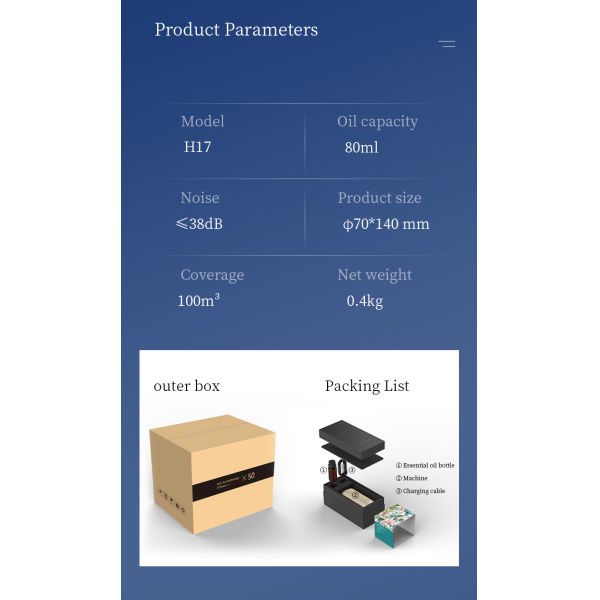 100 m³ Coverage Two-fluid Atomization Aroma Diffuser Machine with Low Oil Consumption