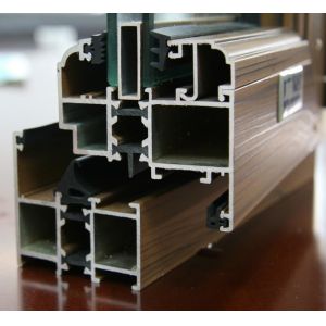 Powder Coating Standard Aluminium Extrusion Profiles / Aluminium Extruded