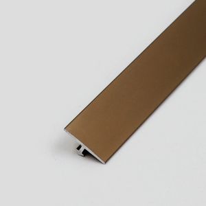Aluminum Anodizing Gold Aluminium Square Edge Tile Trim T Shape