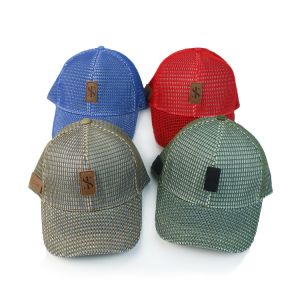 China Full Mesh 6 Panel Quick Dry 58cm Fitted Baseball Cap on sale