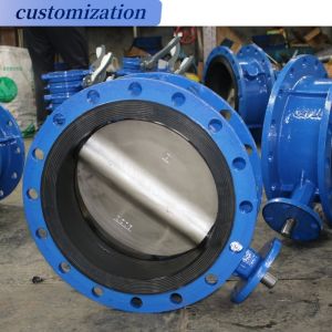 Diaphragm Structure Cast Steel Triple Offset Industrial Manual Wafer Flange