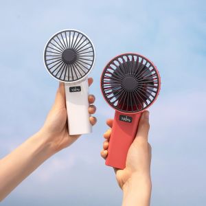 Portable LED Digtial Display 4000mAh Mini USB Handheld Fan