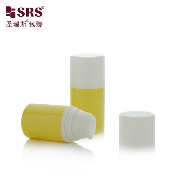 15ml 30ml Luxury White Glossy PP PCR Eco-friendly Lotion Pump Bottles Airless Bottle 50ml