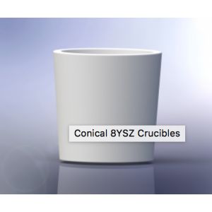 Fully Yttria Stabilized Technical Ceramic Parts 8YSZ Zirconia Crucibles Melting