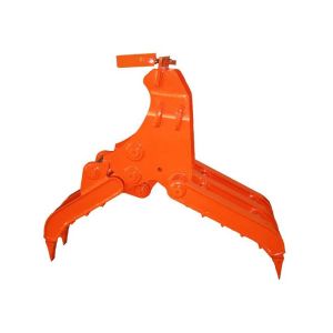 Quality Hitachi Orange Q345B NM400 Excavator Thumb Grab for sale