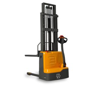 1.5 Ton Full Electric Walkie Stacker Custom 4 Meters 5 Meters With Curtis