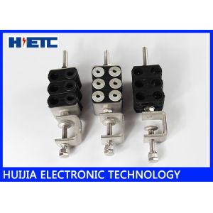 6 Way Telecommunication Compon Through Type For Fiber Optic Feeder Cable Clamp 1 - 5/8 Inch