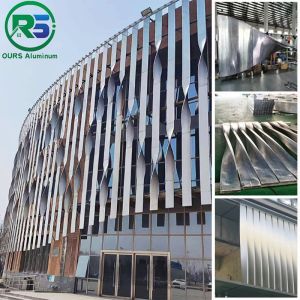 External Commercial Aluminum Art Deco Metal Panels Screen Blue Sky Metal Wall