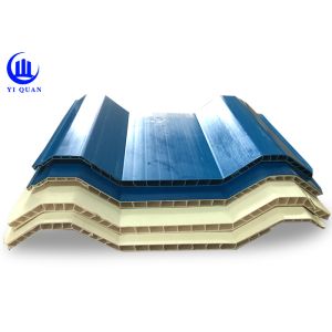 PVC Hollow Roof Tile 930mm Width 10mm Thickness Weatherproof