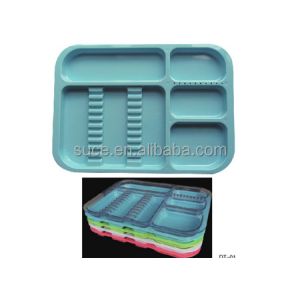 China Autoclavable dental divided instrument plastic tray on sale