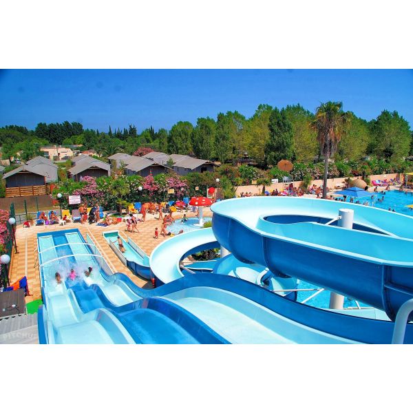 Water Park Amusement Water Play Equipment Fiberglass Slide For Children