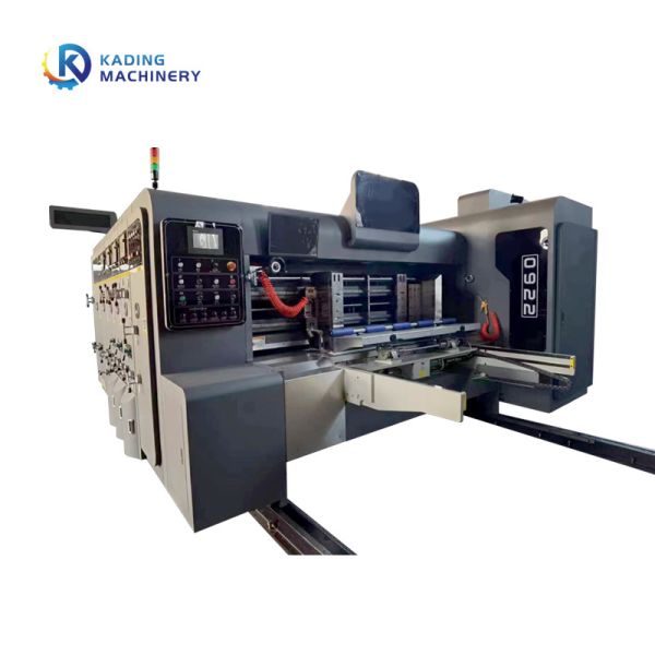 Pizza Box Maker Corrugated Box Printing Machine Of Leading Edge Paper Feeding