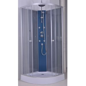 Simple Structure Curved Shower Stall Aluminum Paint With Shower Holder