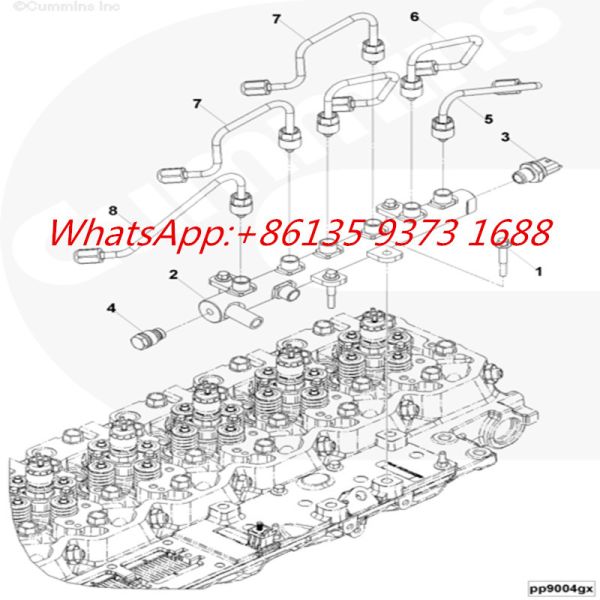 Cummins QSB6.7 diesel Engine part Fuel Supply Tube 3978031 3978032 3978034 3978036