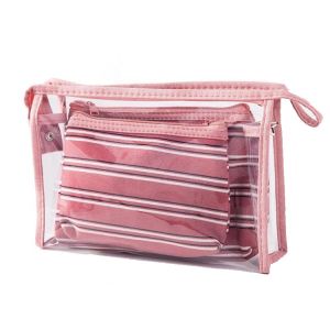 Zipper One Piece PVC Cosmetic Bag Organizer 21*13cm