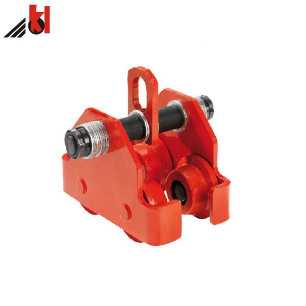 Buy Material Lift Tool Gear I Beam Manual Push Plain Trolley at wholesale prices